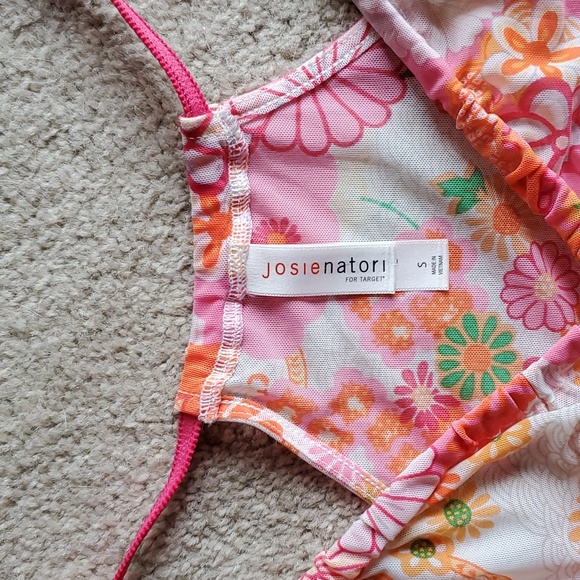 JosieNatori for Target Chemise Size Small Vibrant pink and orange floral - Picture 3 of 3